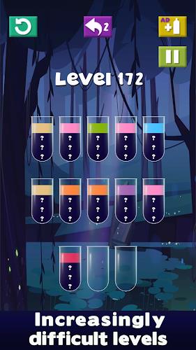 Color Water Sort - Puzzle Game スクリーンショット 1