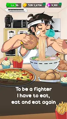 Food Fighter Clicker Games ဖန်သားပြင်ဓာတ်ပုံ 0