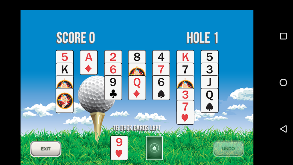 Golf Solitaire 18 螢幕截圖 0