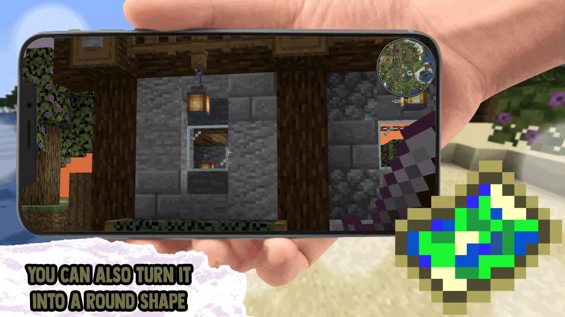 Minimap Mod Addons for MCPE Schermafbeelding 1