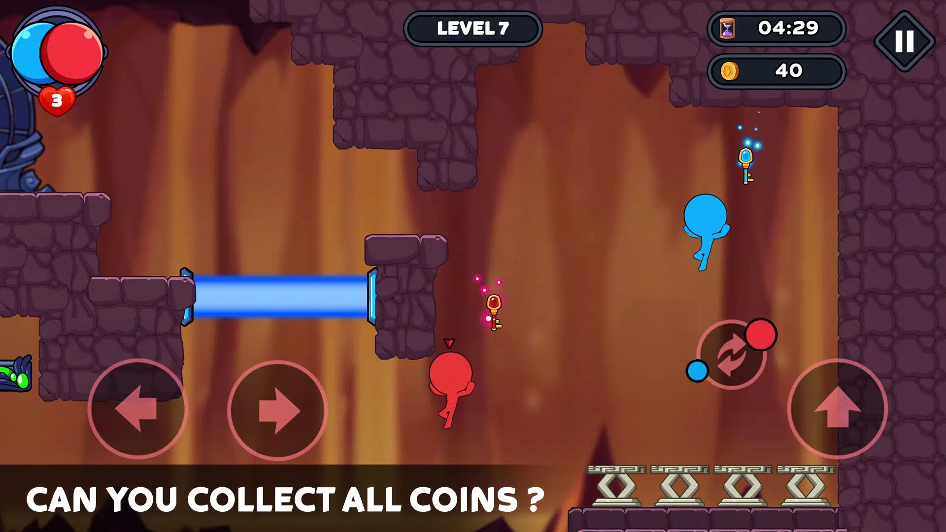 Stick World: Red Blue Journey ภาพหน้าจอ 0