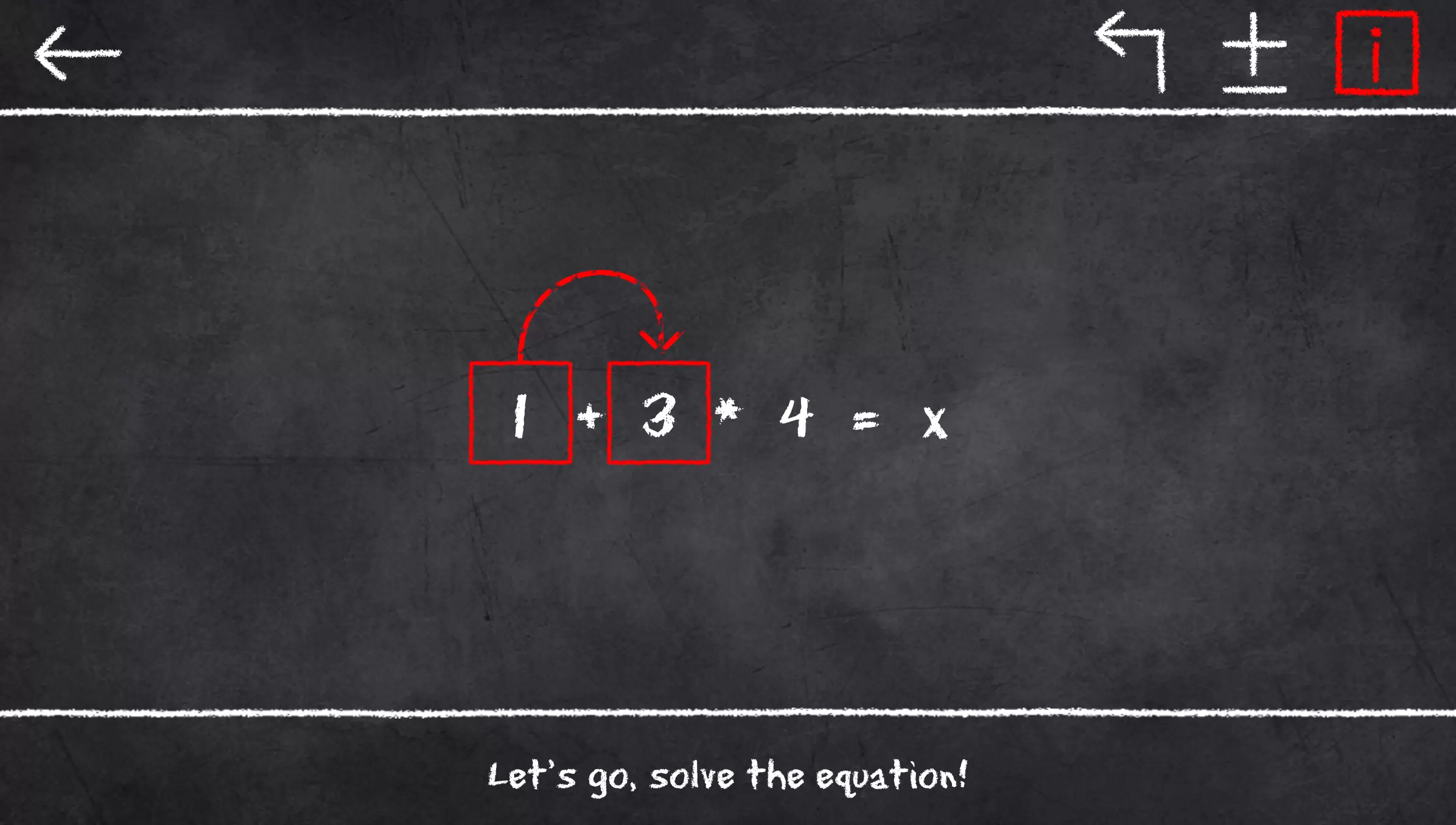 x=1: Learn to solve equations 螢幕截圖 1