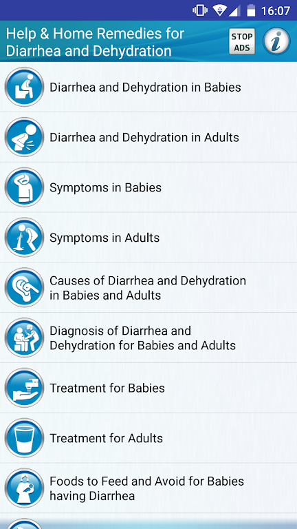 Schermata Diarrhea and Dehydration Help 0