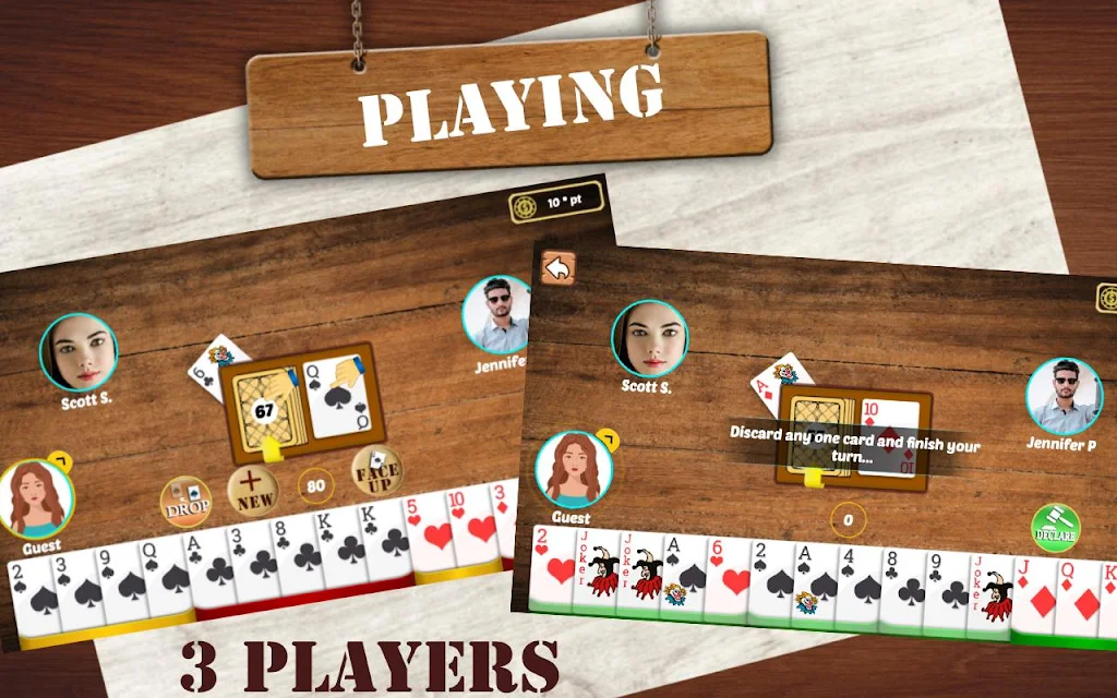 Indian Rummy: Play Original Circle Free Card Game Ảnh chụp màn hình 1