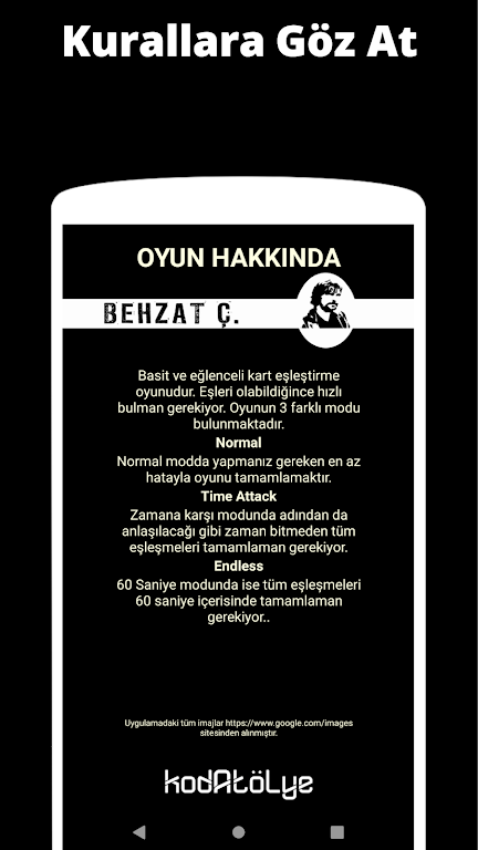Schermata Behzat C. Card Matching Game 3