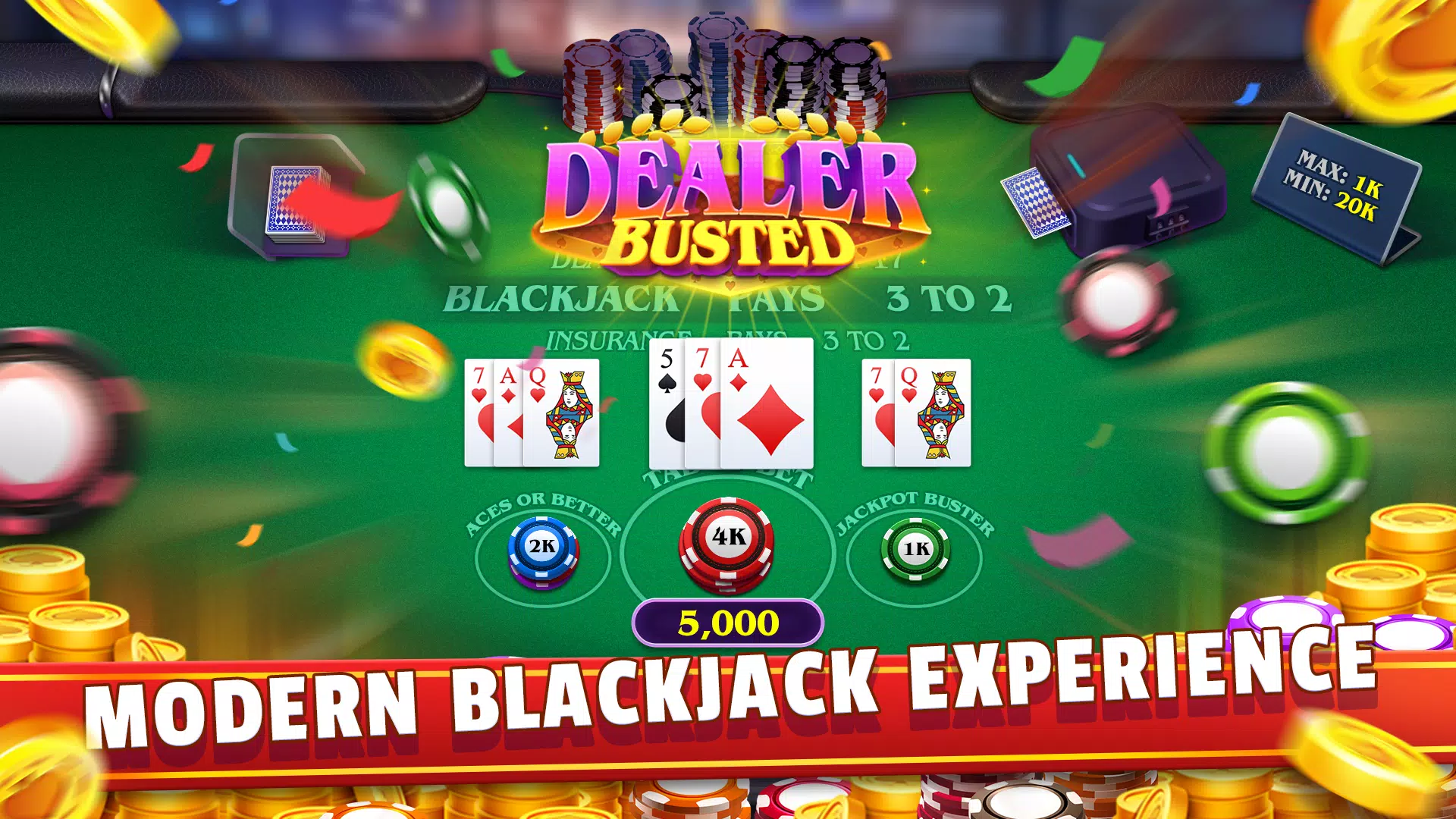 Modern Blackjack 螢幕截圖 3