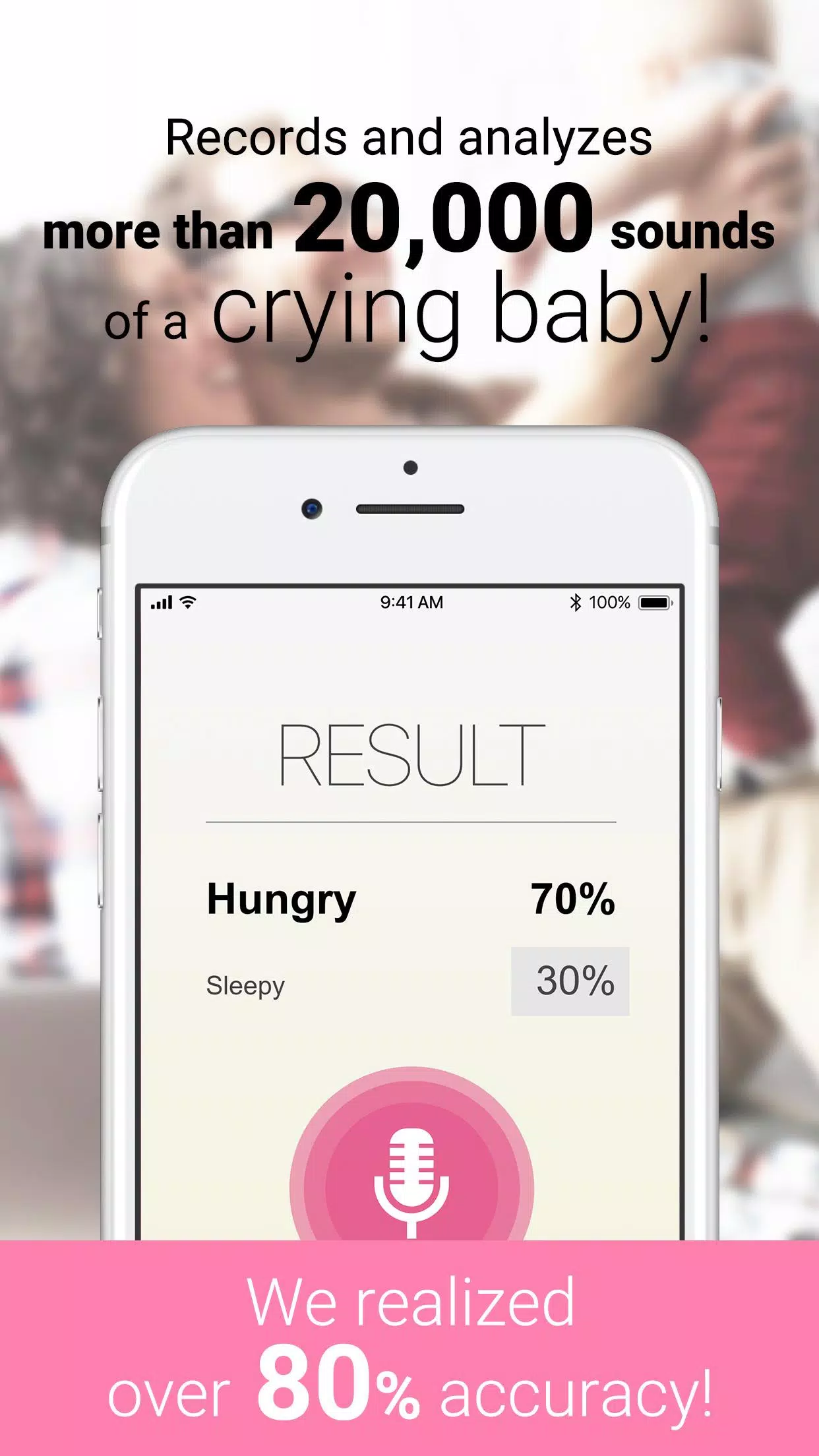 CryAnalyzer - baby translator Tangkapan skrin 3