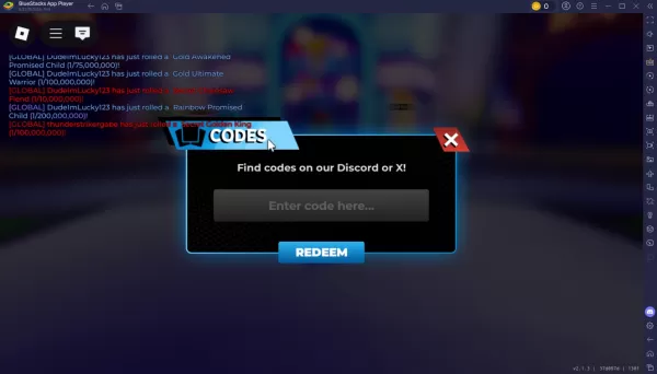 Roblox 애니메 카드 클래시 - 코드 사용 가이드