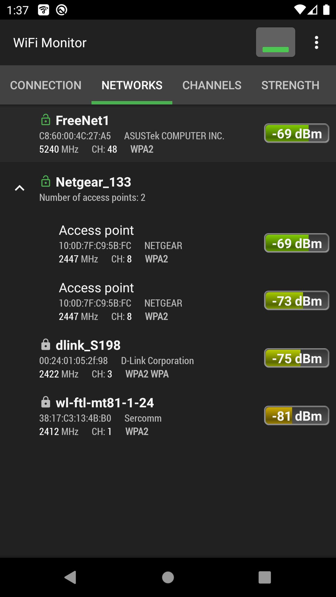 WiFi Monitor: análise de rede Captura de tela 2