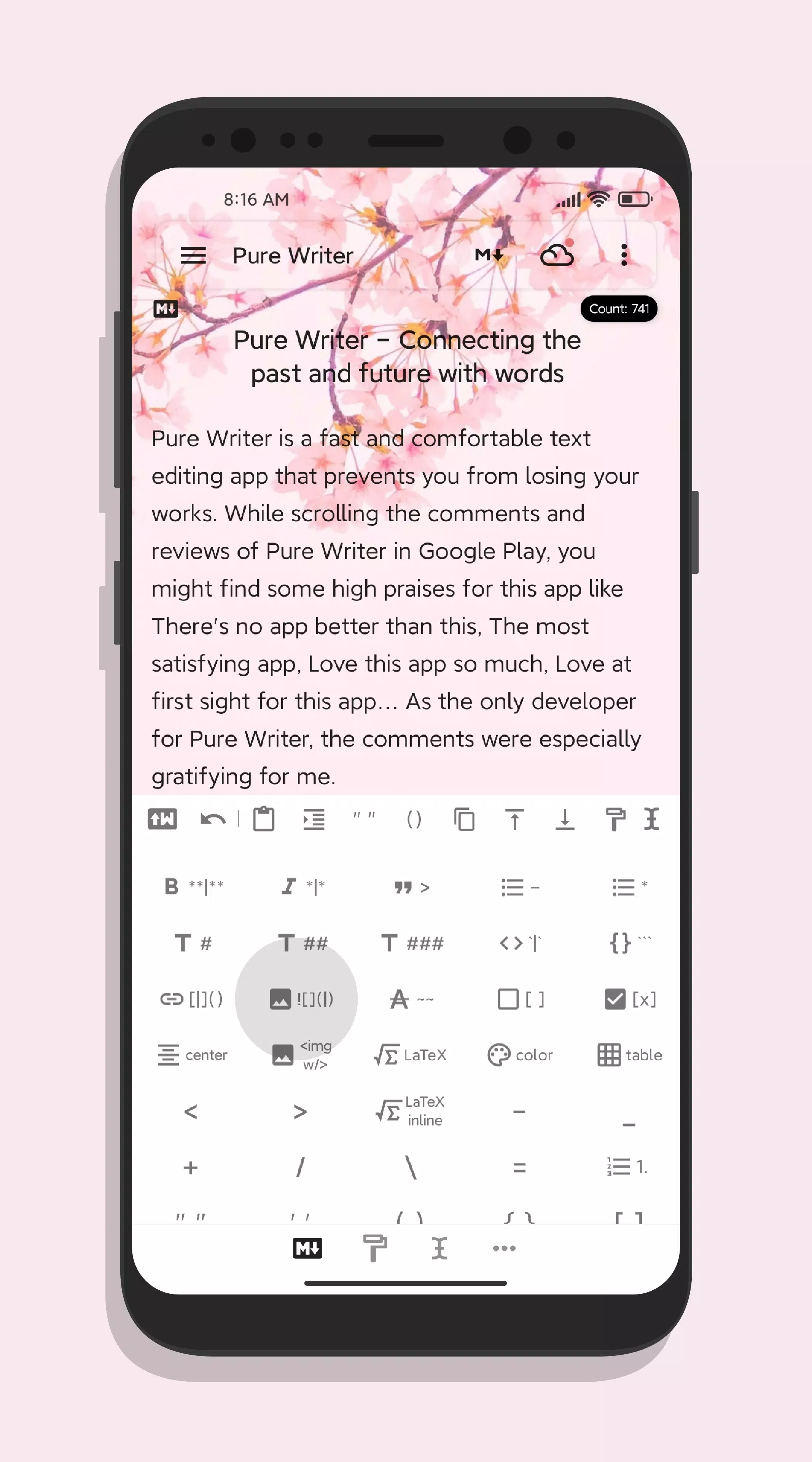 Pure Writer ภาพหน้าจอ 3