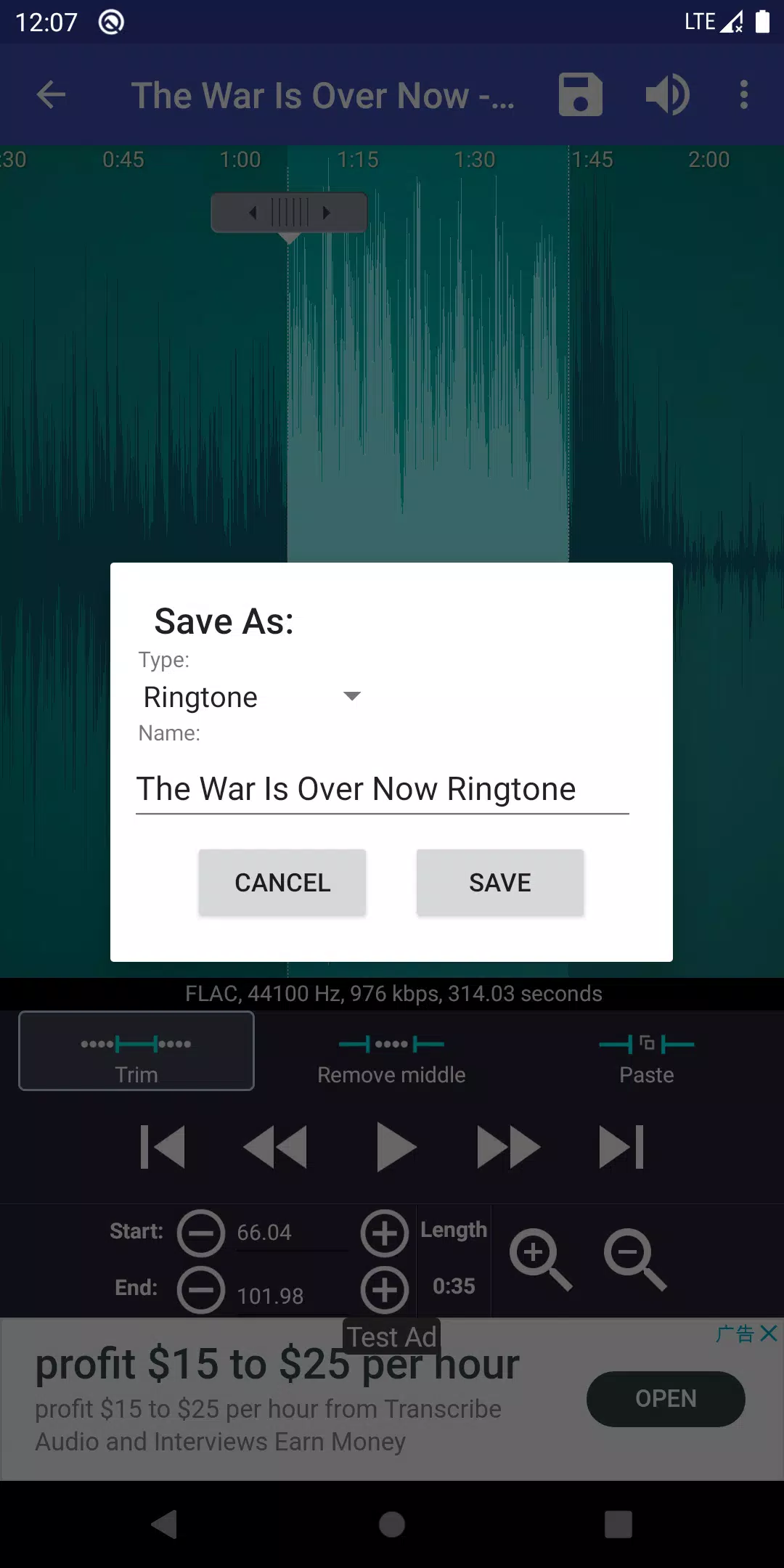 Ringtone Maker Tangkapan skrin 3