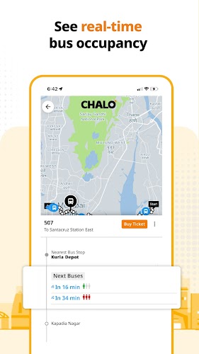 Chalo - Live Bus Tracking App 螢幕截圖 2