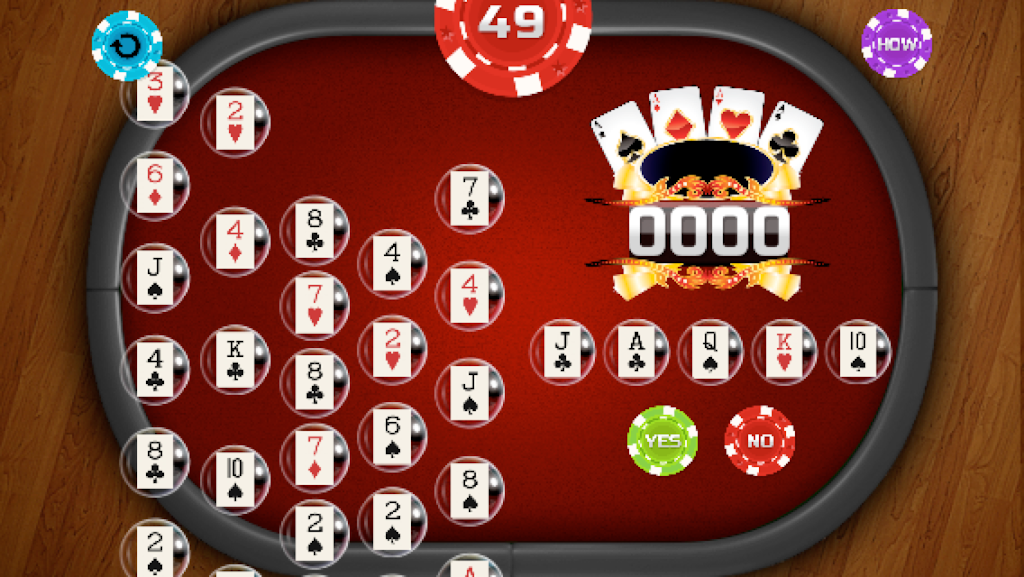 Bubble Pop Poker Ảnh chụp màn hình 1