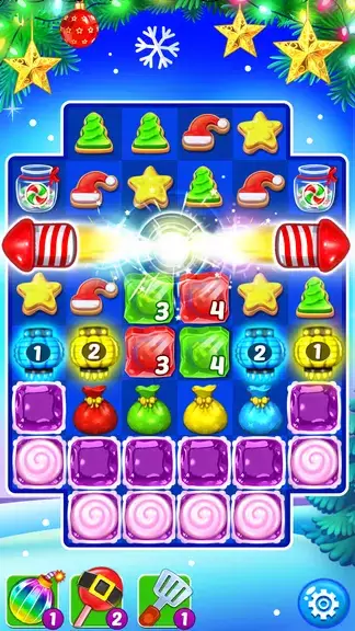 Christmas Cookie: Match 3 Game ဖန်သားပြင်ဓာတ်ပုံ 3