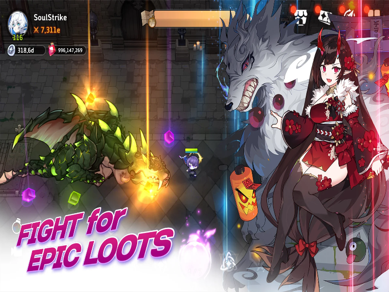 Soul Strike! Idle RPG Mod Tangkapan skrin 2