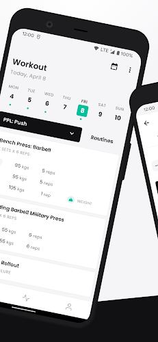 FitHero - Gym Workout Tracker Tangkapan skrin 1