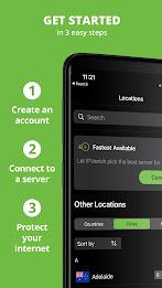 IPVanish: VPN Location Changer 스크린샷 1