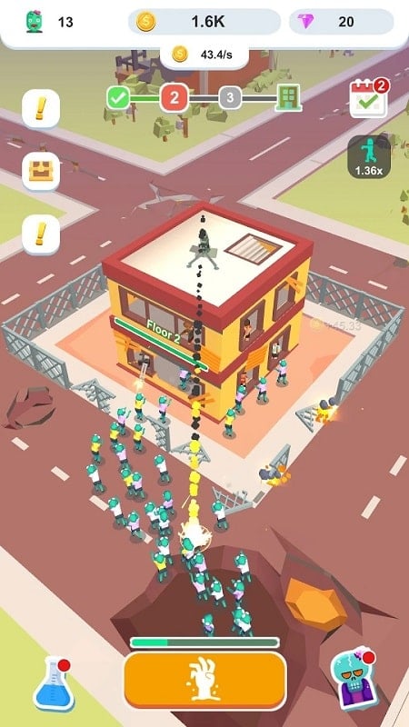 Idle Zombie Army Captura de pantalla 2