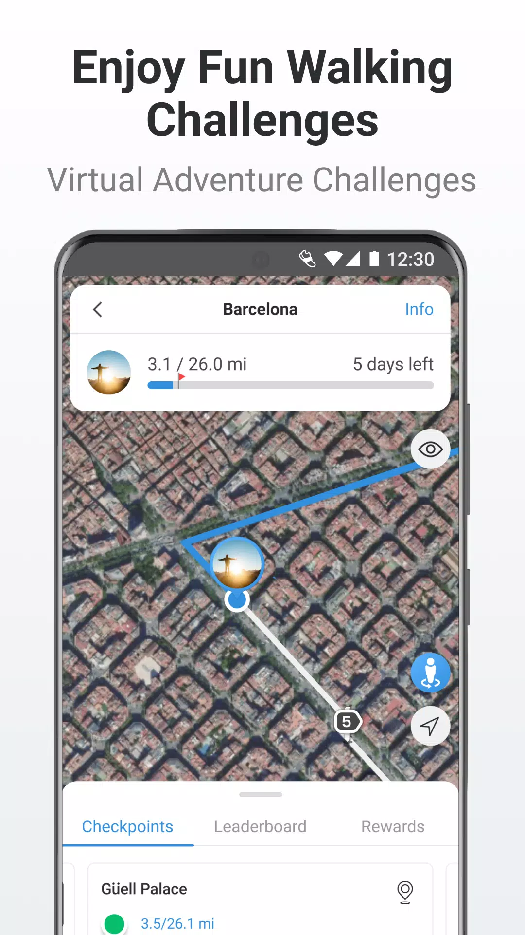 Pacer Pedometer & Step Tracker Screenshot 2