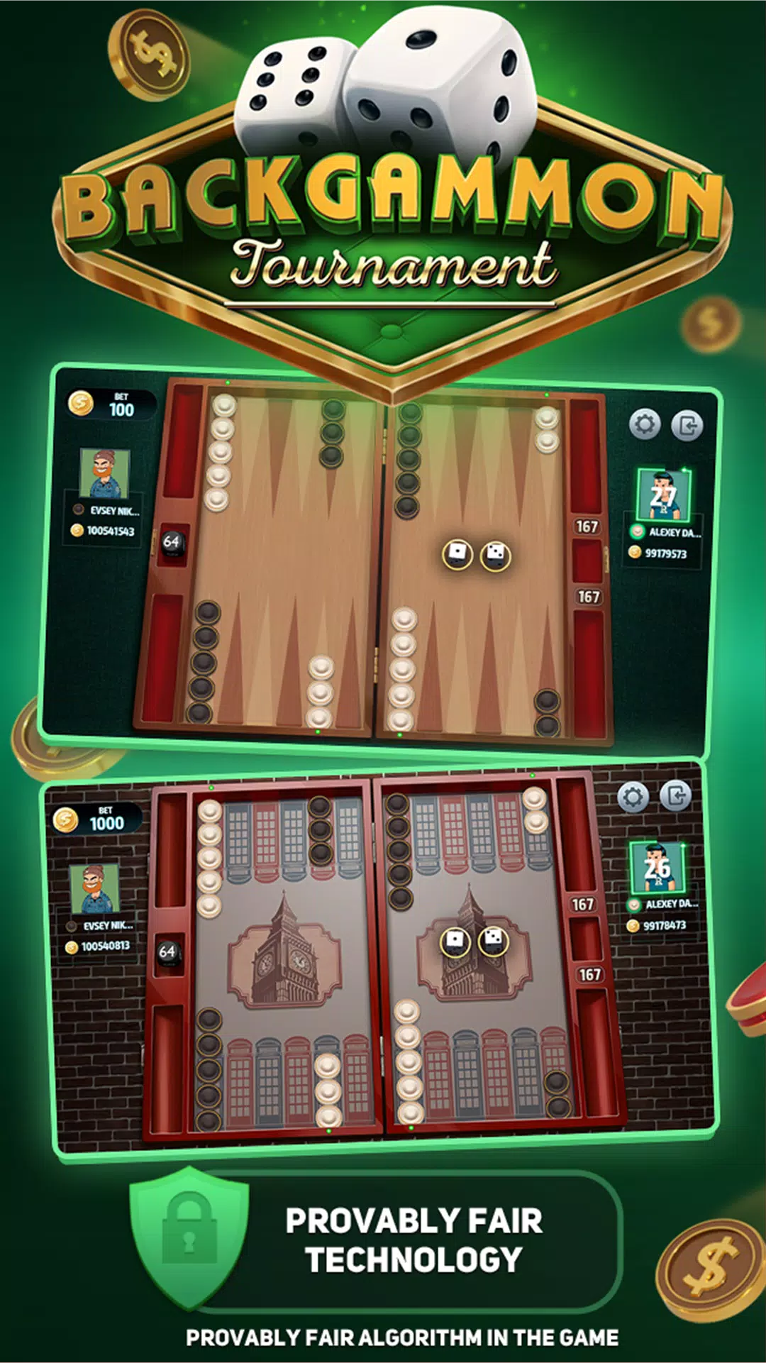 Backgammon Tournament 螢幕截圖 0