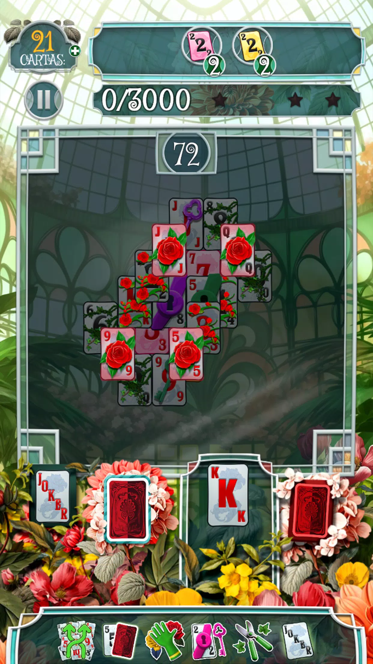 Greenhouse Solitaire TriPeaks Screenshot 3