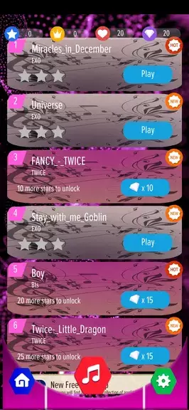 k-pop Magic Game Piano Tiles 2 ဖန်သားပြင်ဓာတ်ပုံ 2