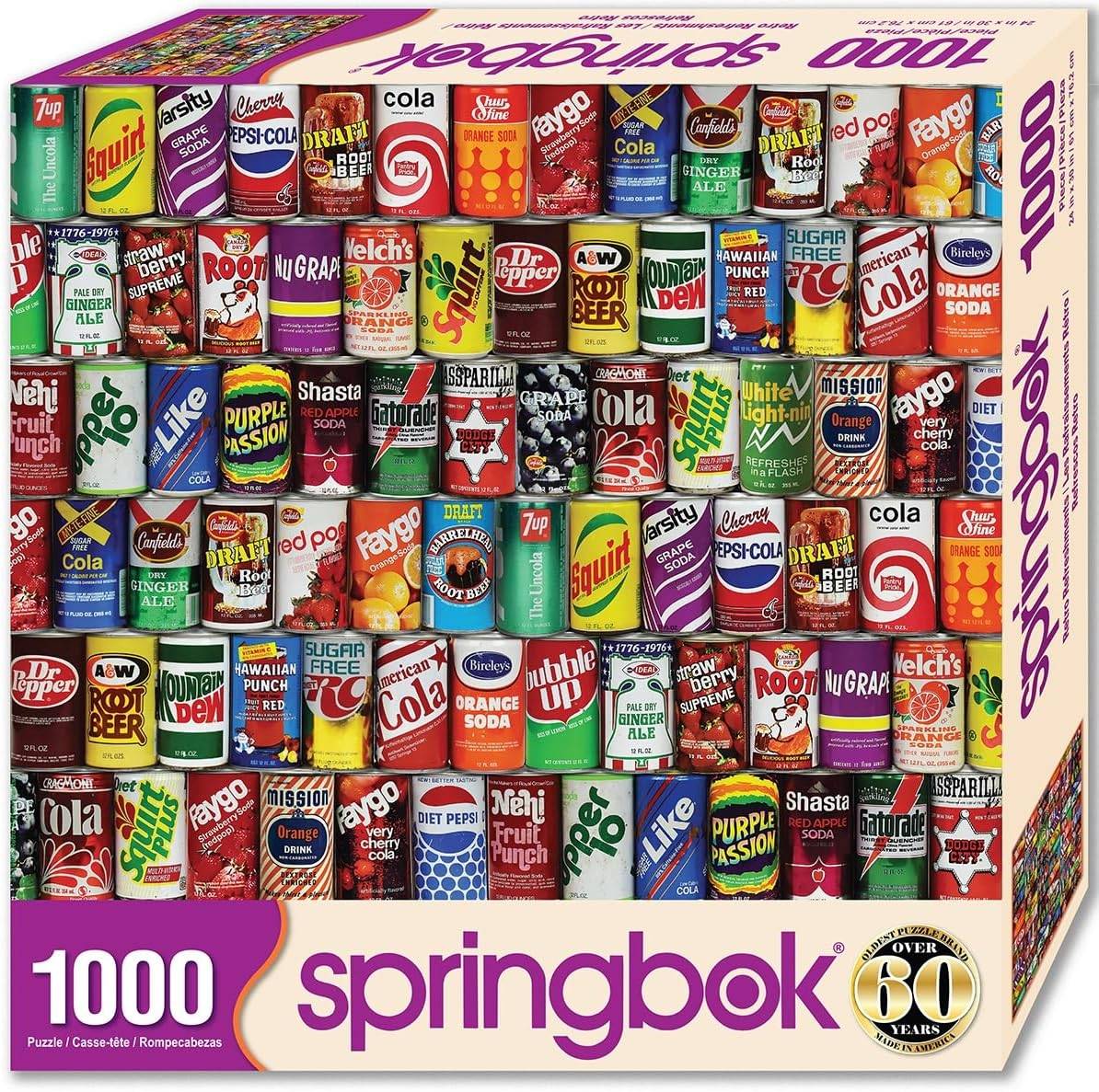 Springbok - Retro -versnaperingen - 1000 stuk puzzel puzzel