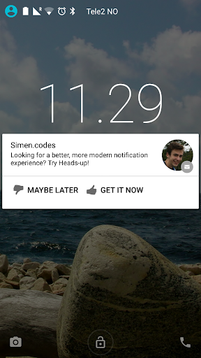 Heads-up Notifications Captura de tela 0