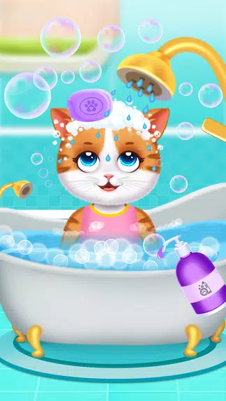 Cute Kitty Cat Pet Care Zrzut ekranu 1