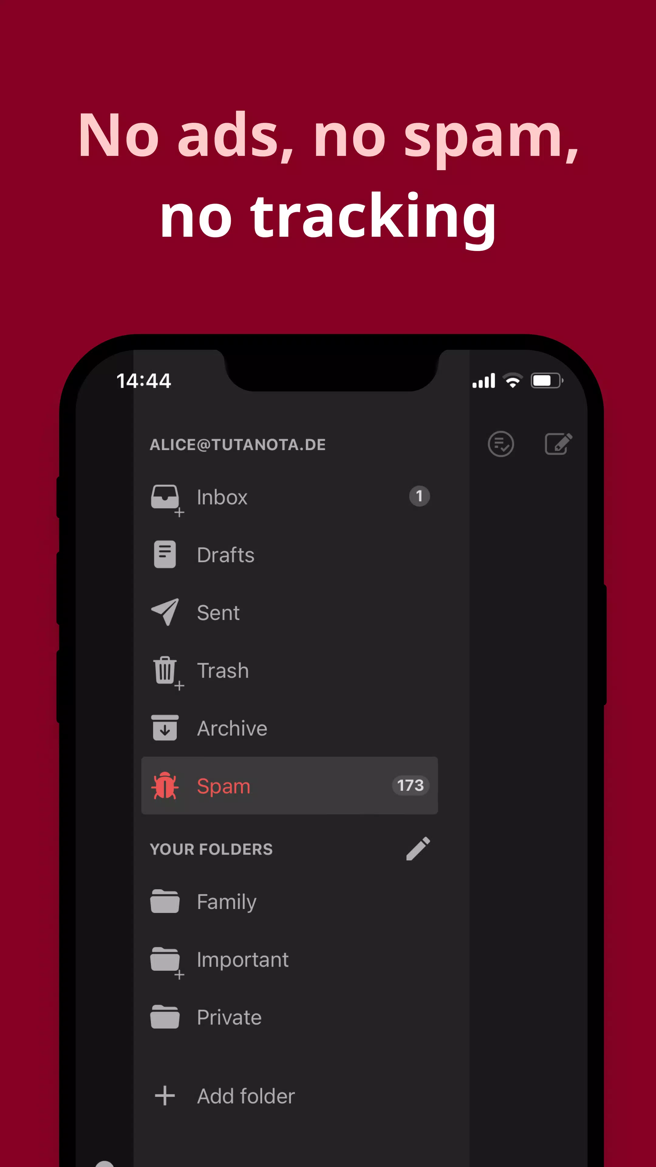 Private Encrypted Email Tuta Ekran Görüntüsü 2