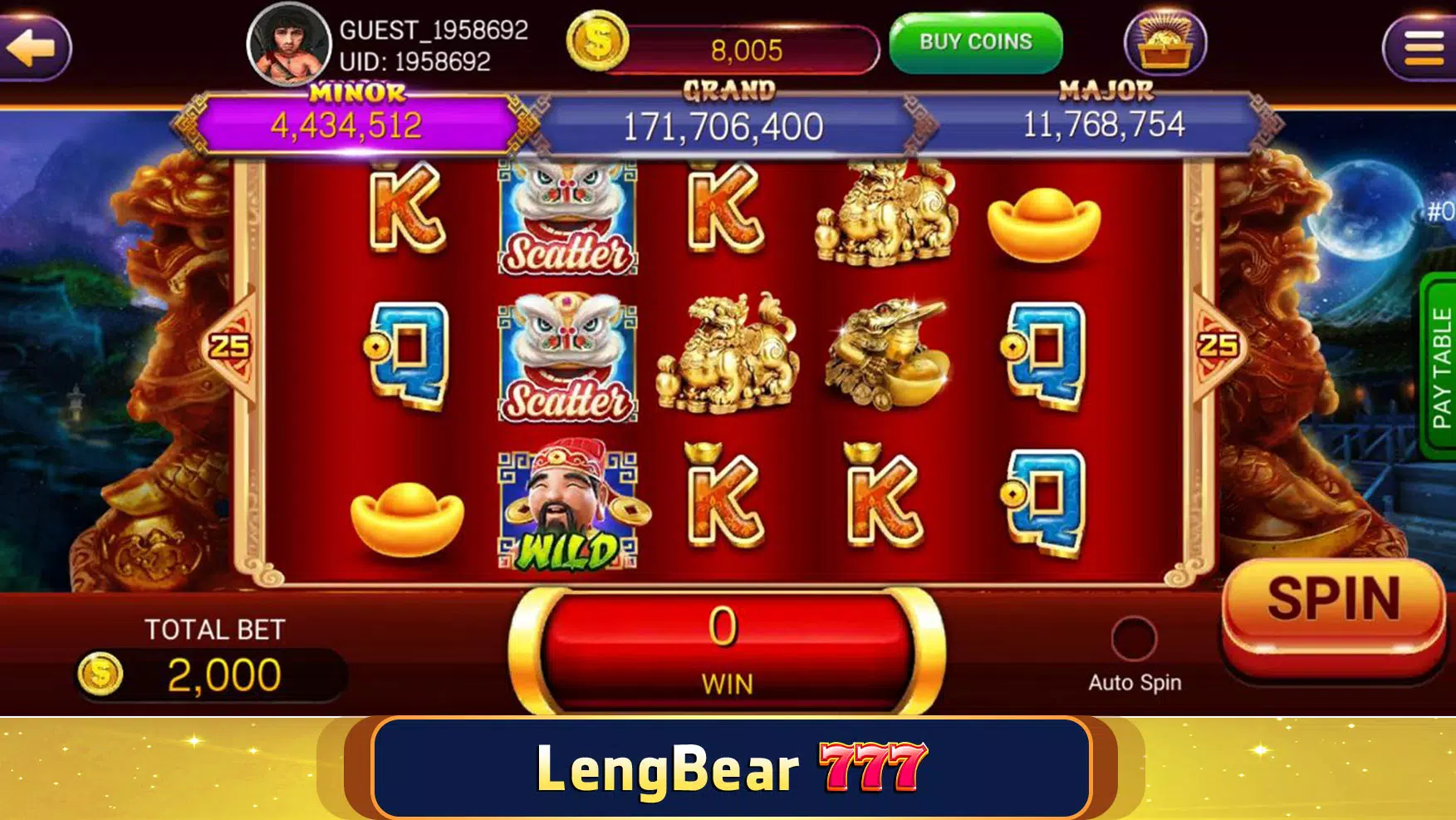 LengBear 777 - Khmer Games 螢幕截圖 0