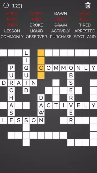 Crossword : Word Fill Capture d'écran 1