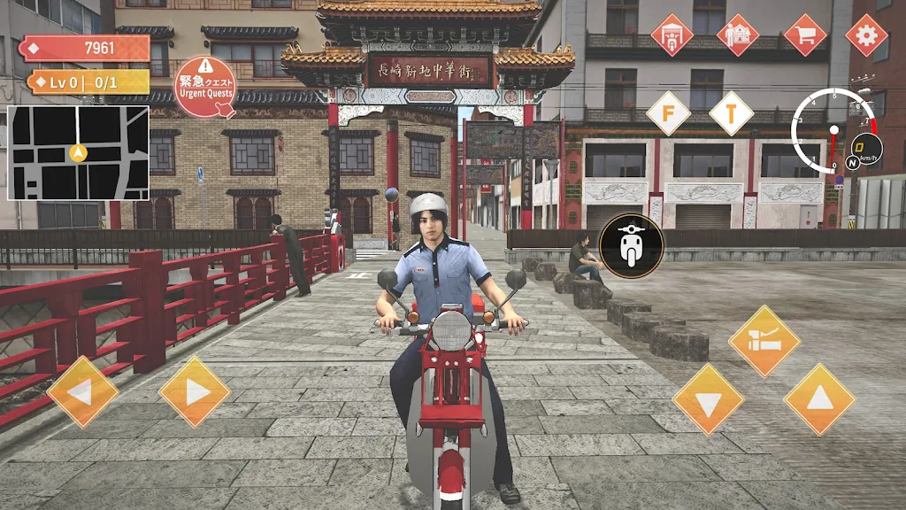 Japan Postman Moto Simulator Captura de tela 0