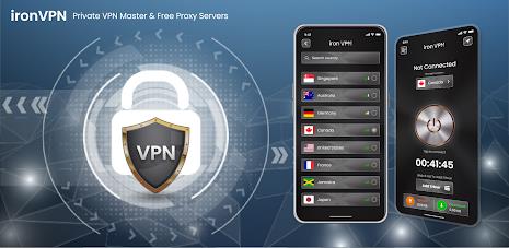 Iron VPN - Private VPN Master Ảnh chụp màn hình 0