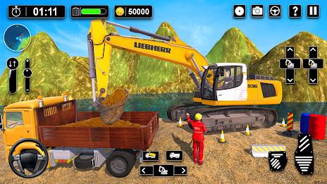 Heavy Sand Excavator 3D Sim Скриншот 0