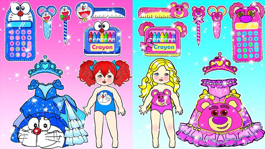 Paper Dolls Diary DIY Dress Up Tangkapan skrin 2