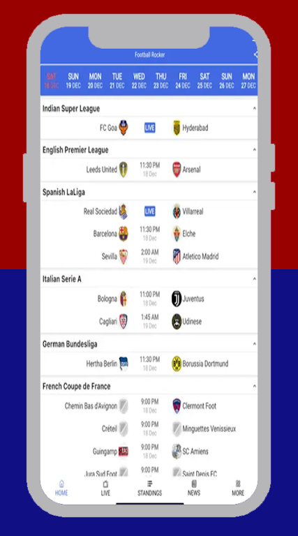 FootyBite app 螢幕截圖 2