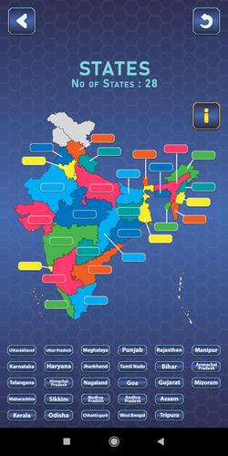 India Mapper-(India Map Game) ဖန်သားပြင်ဓာတ်ပုံ 3