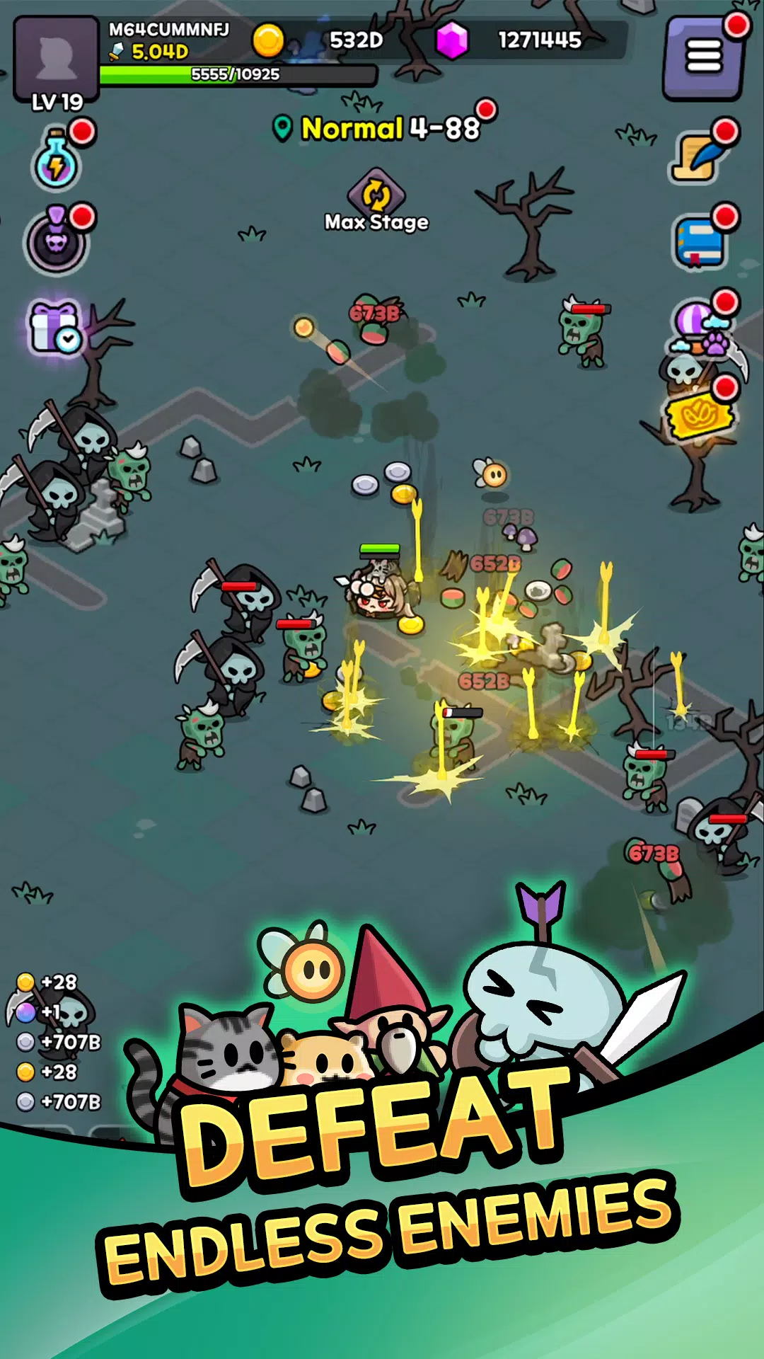 Grow Demon Slimes : Idle RPG 螢幕截圖 1