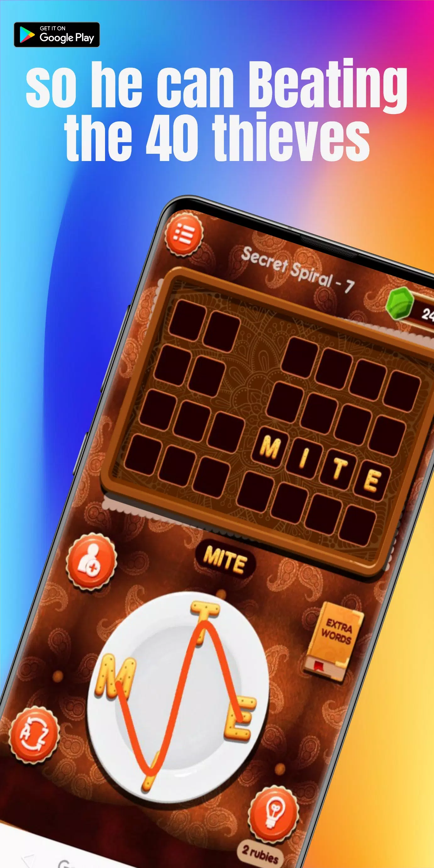 Words Connect, Ali Baba Crossword Learn Vocabulary 螢幕截圖 1