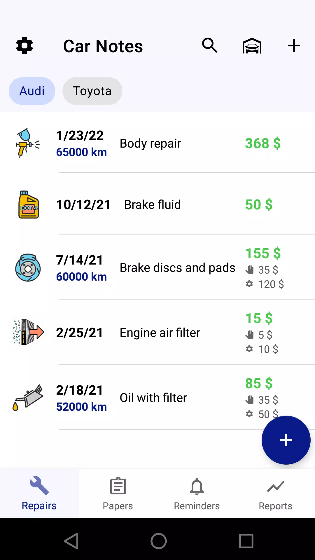 Car service tracker 螢幕截圖 0