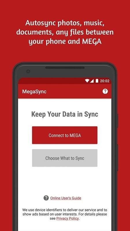 Autosync for MEGA - MegaSync Schermafbeelding 1