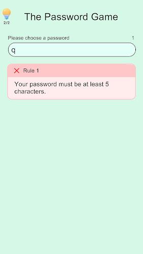 The Password Game স্ক্রিনশট 1