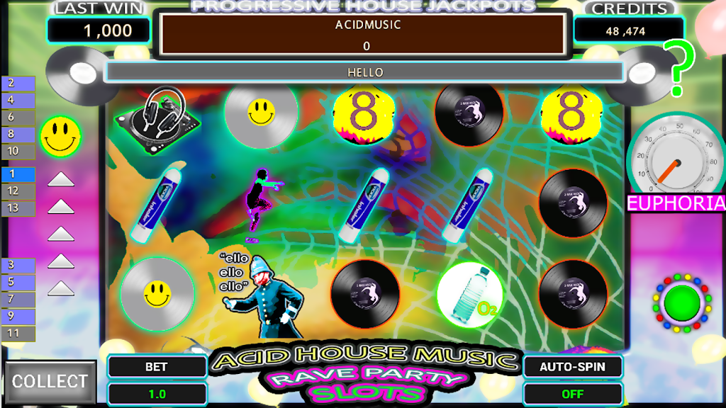 Dance Energy Rave Party Slot スクリーンショット 0
