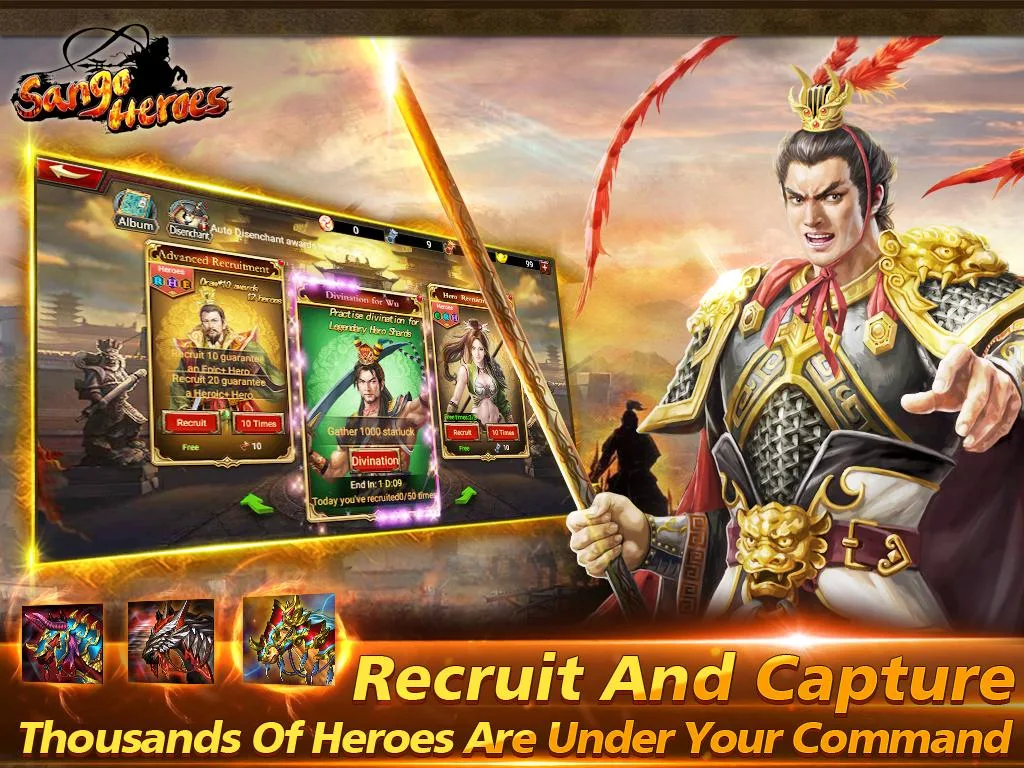 CBT of Sango Heroes 스크린샷 1