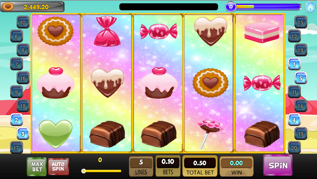 Candy Sweet Slot machine Скриншот 0