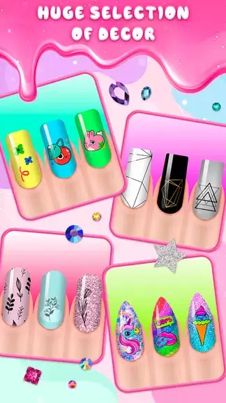 Girls Nail Salon Game:Nail Art Ảnh chụp màn hình 1