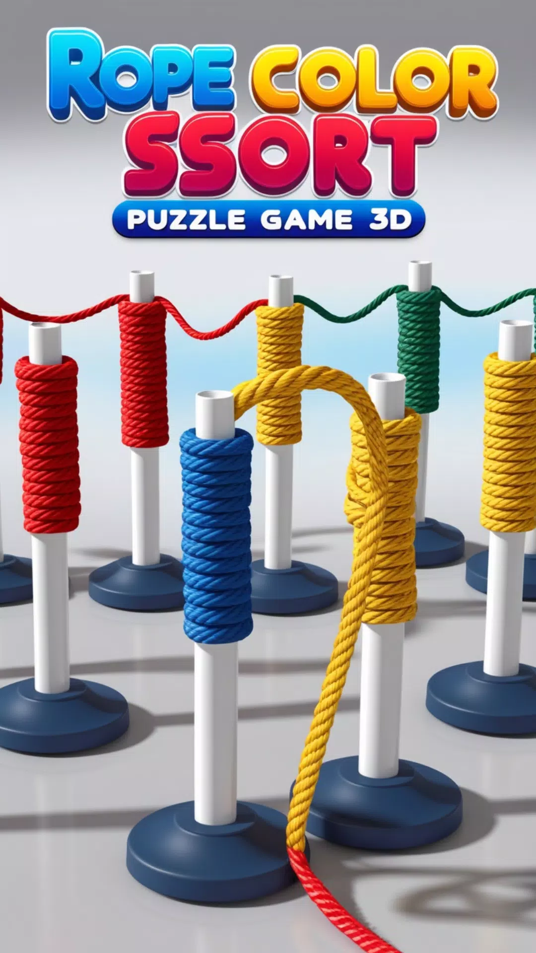 Rope Color Sort Puzzle Game 3D 螢幕截圖 3