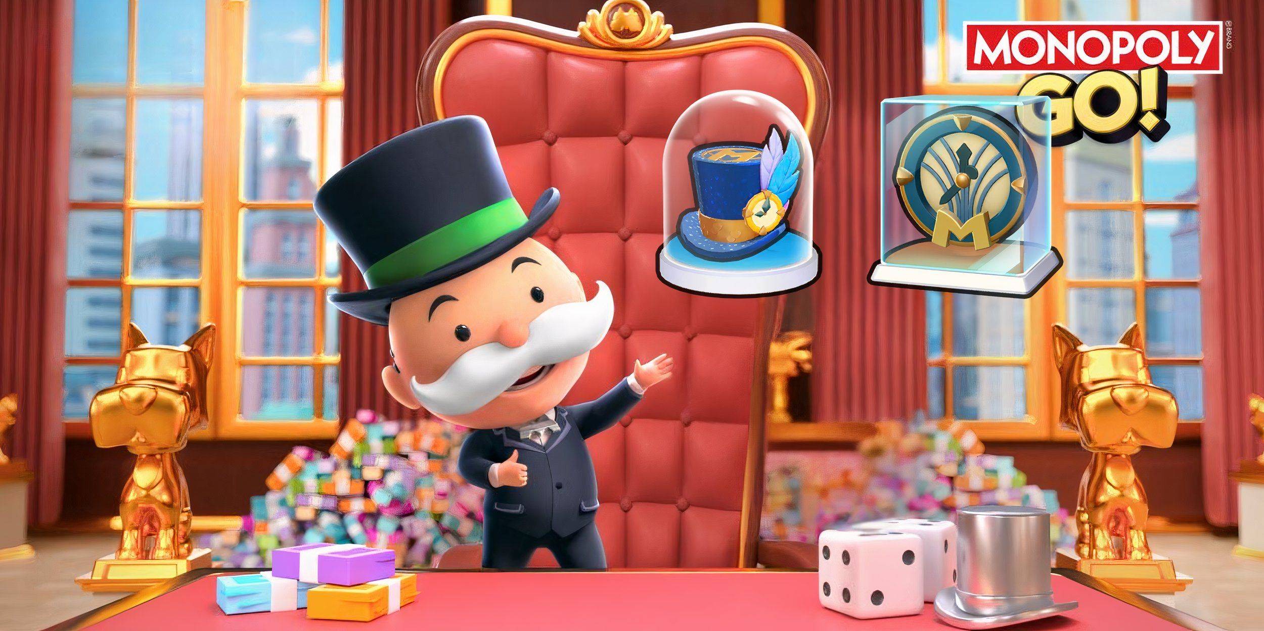 Monopoly Go: Como obter o Top Hat e Party Time Shield do Ano Novo