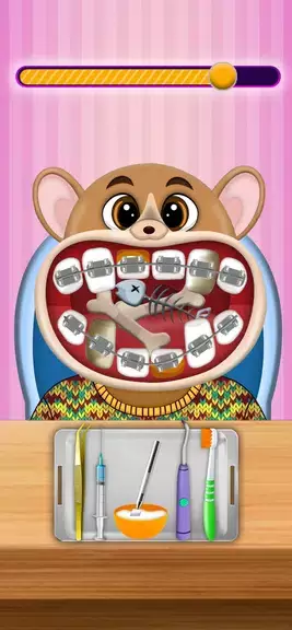 Hippo's Doctor : Dentist Games स्क्रीनशॉट 0